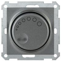 Механизм светорегулятора поворот. СП BOLERO СС10-1-1-Б 600Вт с индикацией антрацит ИЭК EDB11-0600-K95