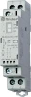 Контактор модульный 1NO+1NC 25А AgNi 120В AC/DC 17.5мм IP20 опции: мех.индикатор + LED FINDER 223201201520PAS