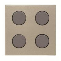 Плата центральная SR-4-N2CV 4-кноп. free@home Zenit шампань ABB 2CLA222640N1902