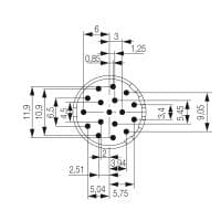 Гнездо произвольной сборки| SAI-M23-SE-17-F 1224320000