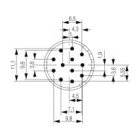 Гнездо произвольной сборки| SAI-M23-BE-12-F-PE 1224190000