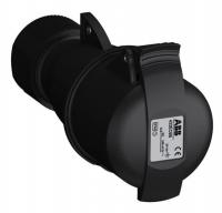 Розетка кабельная Easy&Safe 432EC6B 32А 3P+N+E IP44 6ч черн. ABB 2CMA103592R1000