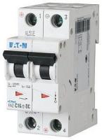 Выключатель автоматический модульный 2п C 2А 10кА FAZ-C2/2-DC EATON 279134
