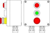 Корпус взрывозащищенный из алюм. 160х160х90мм 1Ex d e IIC T6 Gb X /Ex tb IIIB T80град.C Db X / IP66 Т6 40град.C DKC 2201.171.19.00B
