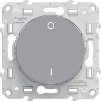 Выключатель 1-кл. 2п 1мод. СП Odace 16А IP21 (сх. 2) алюм. SchE S53R262