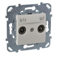 Механизм розетки СП R-TV-SAT Unica проходная беж. SchE MGU5.456.25ZD