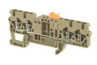2102150006 Клемма с размыкателем на 4 подключения хаки SQK2.5-2×2-KHAKHI