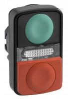 Головка для кнопки двойн. без маркир. + Led SchE ZB5AW7L3740