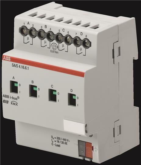 Выход бинарный 4-кан. SA/S 4.16.6.1 16/20А измерение тока ABB 2CDG110113R0011