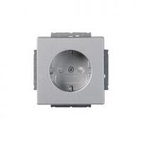 Розетка Schuko Impressivo 16А 230В алюм. ABB 2TKA00000435