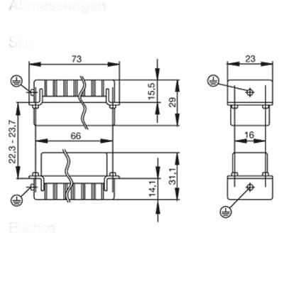 Промышленный разъём HDC HA 16 MS 1650770000