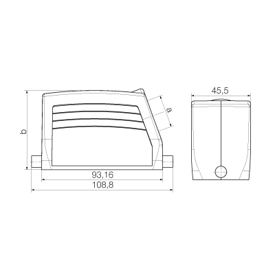 Корпус HDC 16B TSLU 1M25G 1788200000