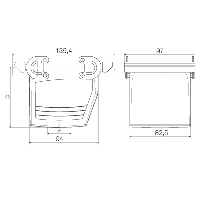 Корпус HDC 32B KBU 1PG36G 1902750000