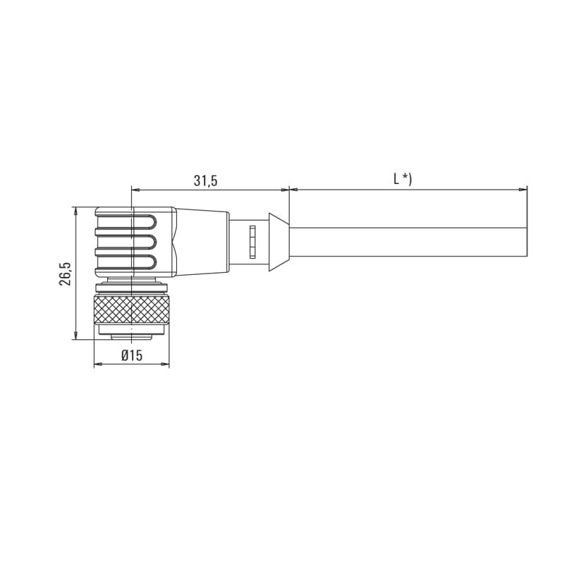 Круглые соед. разъемы|Прово SAIL-M12BW-12-1.0U 1898240100