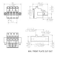 Штекерный соединитель печат BLF 5.08HC/04/90F SN OR BX PRT 2003950000