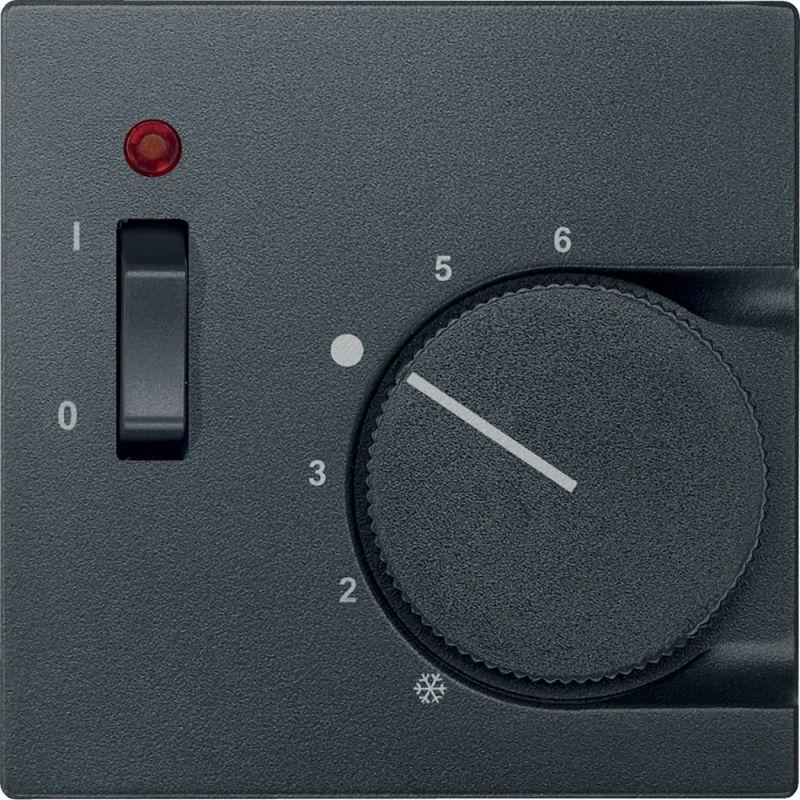 Плата Merten центральная терморег. с выкл. SYSTEM M антрацит SchE MTN536114