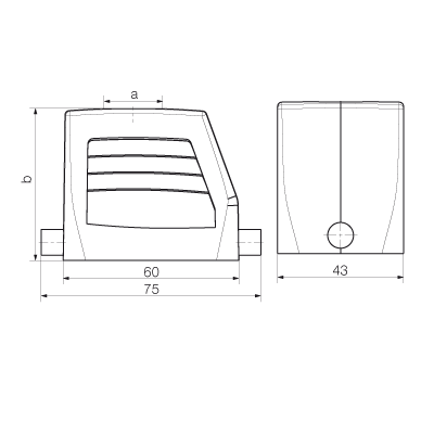 Корпус HDC 06B TOLU 1PG16G 1652640000
