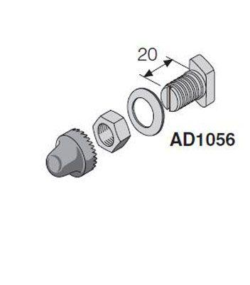 Комплект соединительный под каб. наконечник М8 L=20 (уп.12шт) ABB AD1056