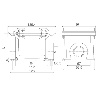 Корпус HDC 32B SBU 2PG29G 1666920000