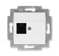 Розетка информационная Levit RJ45 кат. 5e и заглушка бел. ABB 2CHH295117A6003