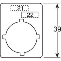 Шильдик серебряный "OFF-ON" 2-х поз. перекл. ABB SK615552-53