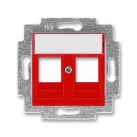 Накладка с суппортом Levit для информационных разъемов красн. ABB 2CHH291018A4065