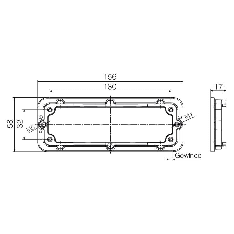 Профильное уплотнение HDC IP68 24B FRAME M6 1110920000