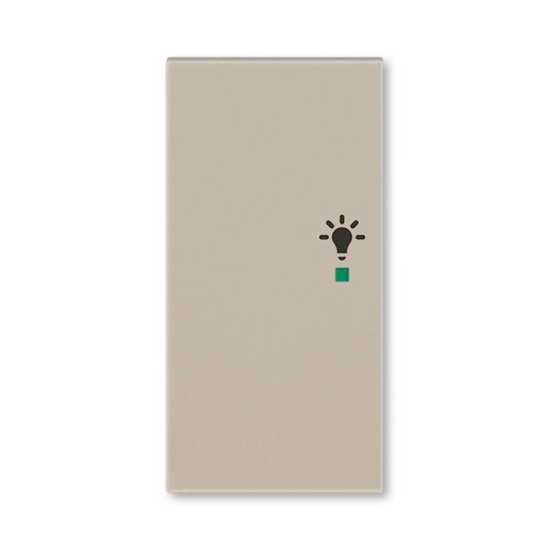 Клавиша Levit двойная левая с символом освещения free@home кофе макиато ABB 2CHH622101A4018