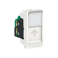 Розетка 1-мод. UNICA MODULAR одиночная + комп. RJ45 кат.5e UTP бел. SchE NU341018