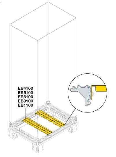 Профиль поперечный Г=800мм для верт. стоек (уп.2шт) ABB EB8100