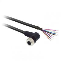 Кабель с коннектором М12.8-pin 2м разъем угловой SchE XZCP53P12L2