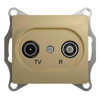 Механизм розетки TV-R 2-м СП Glossa оконечной 1DB титан SchE GSL000494