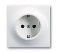 Механизм розетки 1-м Schuko Impuls альп. бел. ABB 2CKA002011A3790