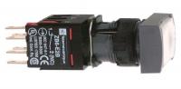 Кнопка 16мм 12 24В бел. с возвр. с подсветкой SchE XB6DW1B5B