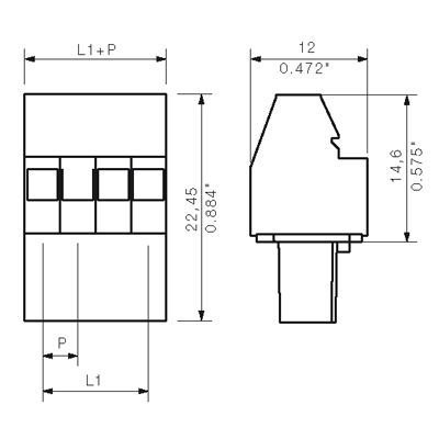 Штекерный соединитель печат BL 3.50/12/90 SN BK BX 1638880000