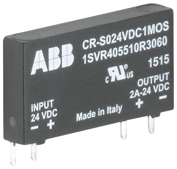 Оптопара втычная CR-S024VDC1TRA (вход: 24В DC выход: 100мA 48В DC) для реле серии CR-S ABB 1SVR405510R3050