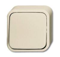 Выключатель 1-кл. 2п ОП Busch-Duro 2000 AP 10А IP20 сл. кость ABB 2CKA001042A0654