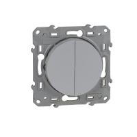 Механизм переключателя 2-кл. СП Odace 10А IP21 (сх. 6) бел. SchE S52R213