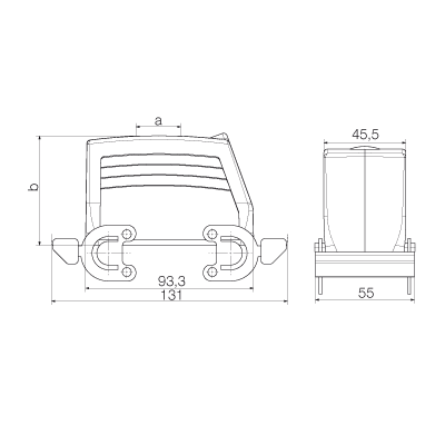 Корпус HDC 16B TOBO 1PG21G 1657490000