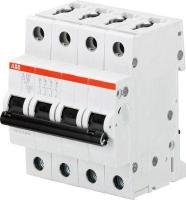 Выключатель автоматический модульный 4п D 10А 6кА S204 D10 ABB 2CDS254001R0101