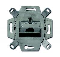 Механизм розетки комп. + телеф. 1 пост UAE 8 пол. RJ45 CAT.6E экранированная для 10-Gigabit/PoE+ Ethernet до 500МГц ABB 2CKA000230A0410