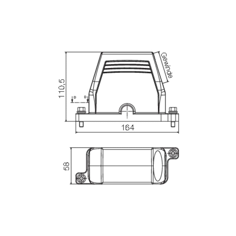 Профильное уплотнение HDC IP68 16B TSS 1M40 1082810000
