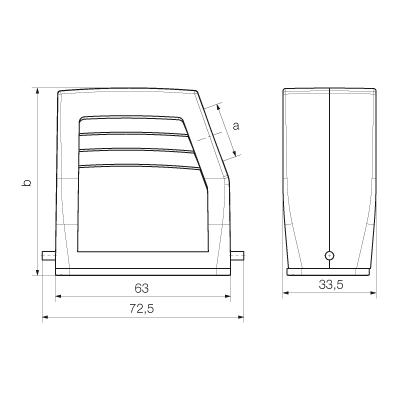 Корпус HDC 10A TSLU 1PG16G 1663810000