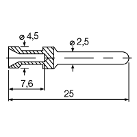 Штекерный соединитель печат HDC-C-HE-SM0.5AG 1200500000
