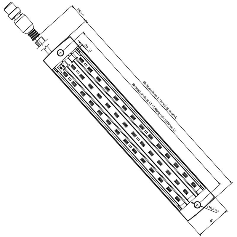 Indication- and signal lamp WIL-655-W-M12G-0.3U-S 2535870000