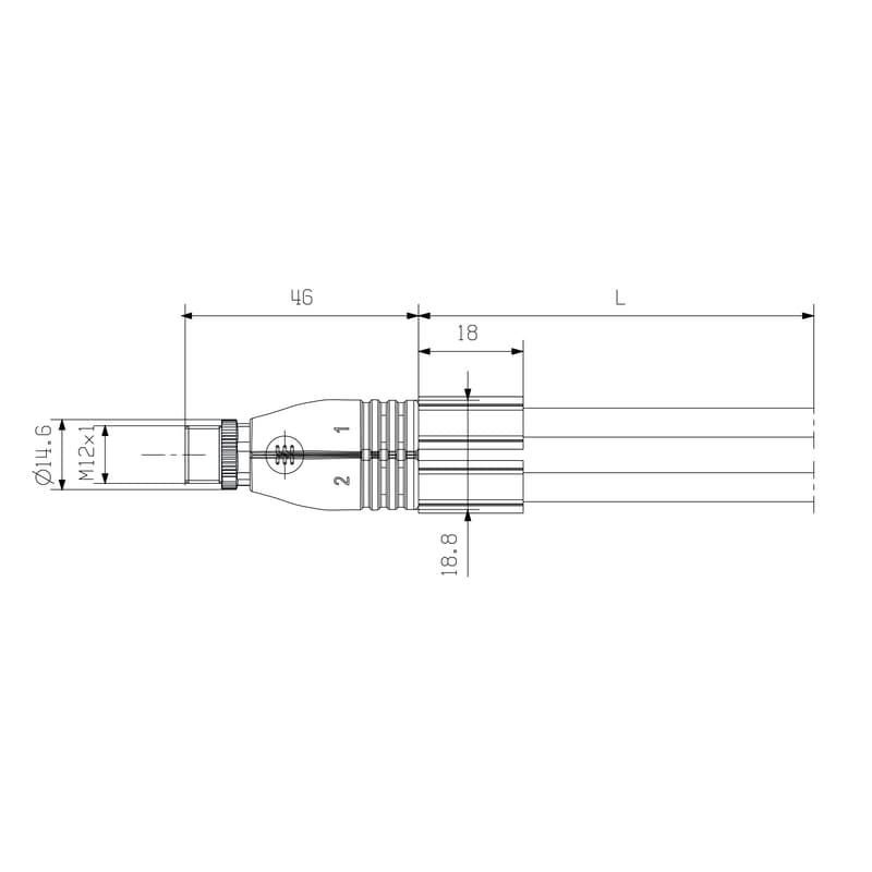Круглые соед. разъемы|Прово SAIL-ZW-M12BG-2/4-10U 1812551000
