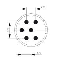 Гнездо произвольной сборки| SAI-M23-SE-6-3.5MM 1224020000