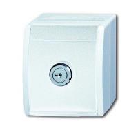 Розетка Schuko ОП Ocean 16А 250В с замком IP44 альп. бел. ABB 2CKA002083A0833