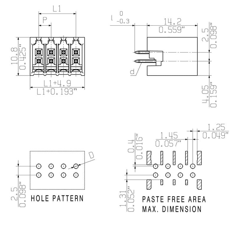 Штекерный соединитель печат S2C-SMT 3.50/24/180G 1.5SN BK BX 1290520000