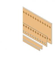 Шина медная плоская 40х5 L=1750мм ABB 1STQ007404A0000